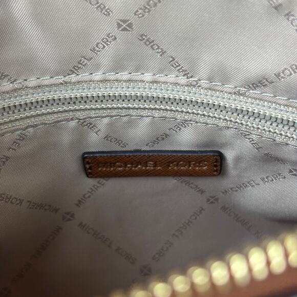 Michael Kors Brown Cindy Dome Saffiano Leather Crossbody Strap Chain Handbag - Picture 13 of 15